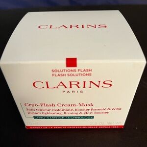 Clarins Cryo-Flash cream mask. New in box. 2.5 Oz